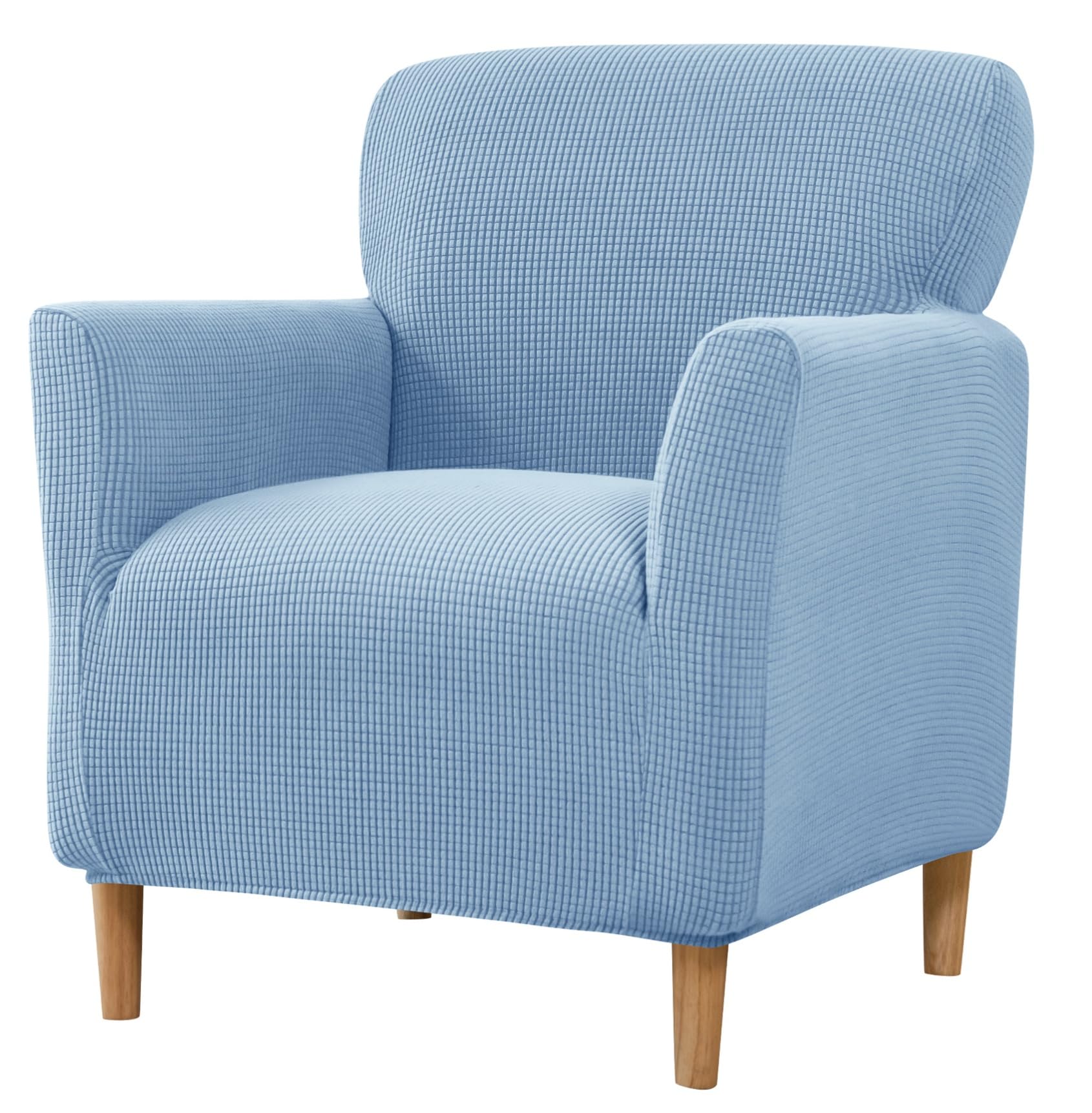 Niuoppy Armchair Covers Slipcovers Banquet, Stretch Sofa Arm Covers, Arm Rest Covers Anti-slip, Thicked Arm Chair Slipcover for Sofa Armchair Protector (Sky Blue)