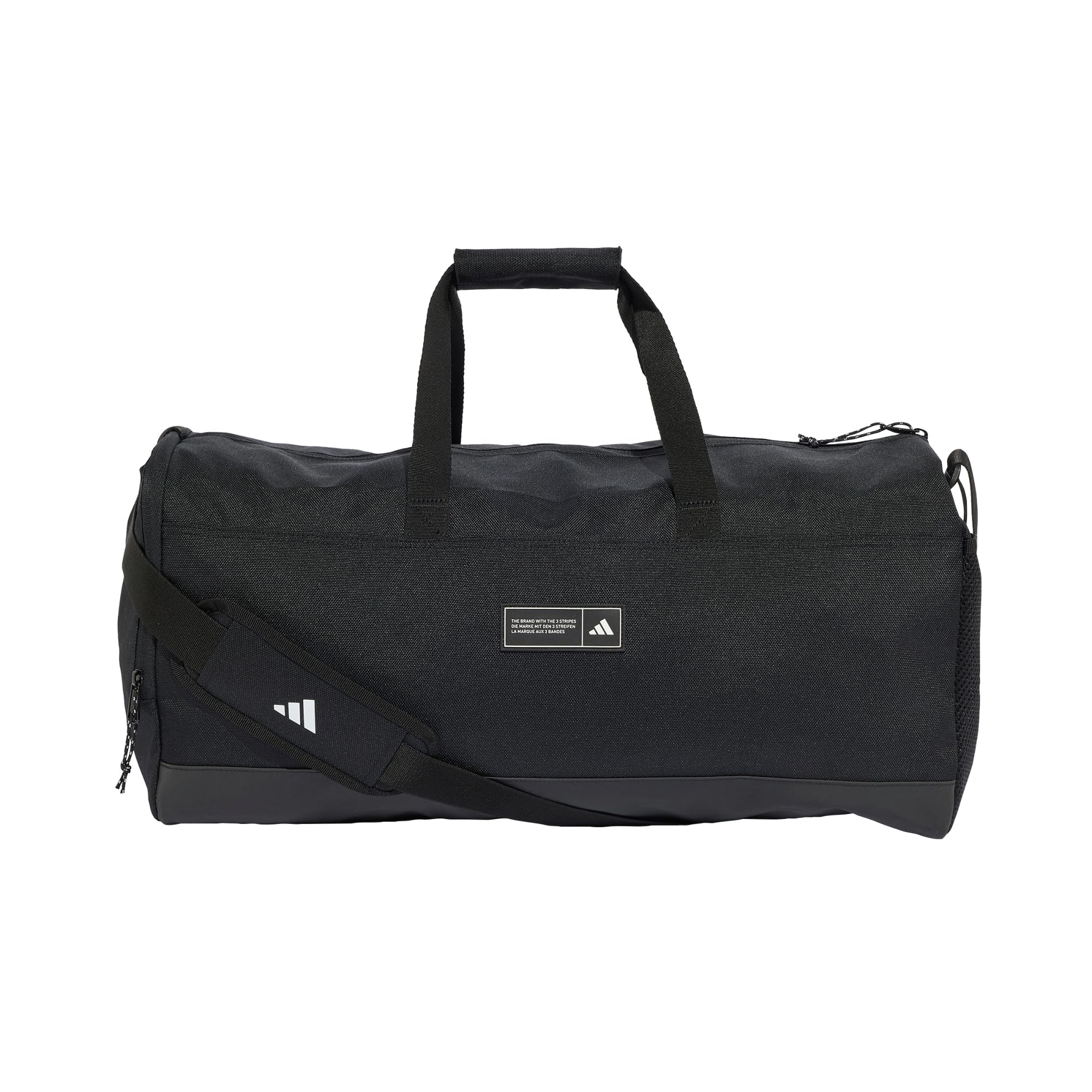 adidas Unisex 3 Stripes Weekender Duffel Bag Medium Duffel_Bag, Black, One Size
