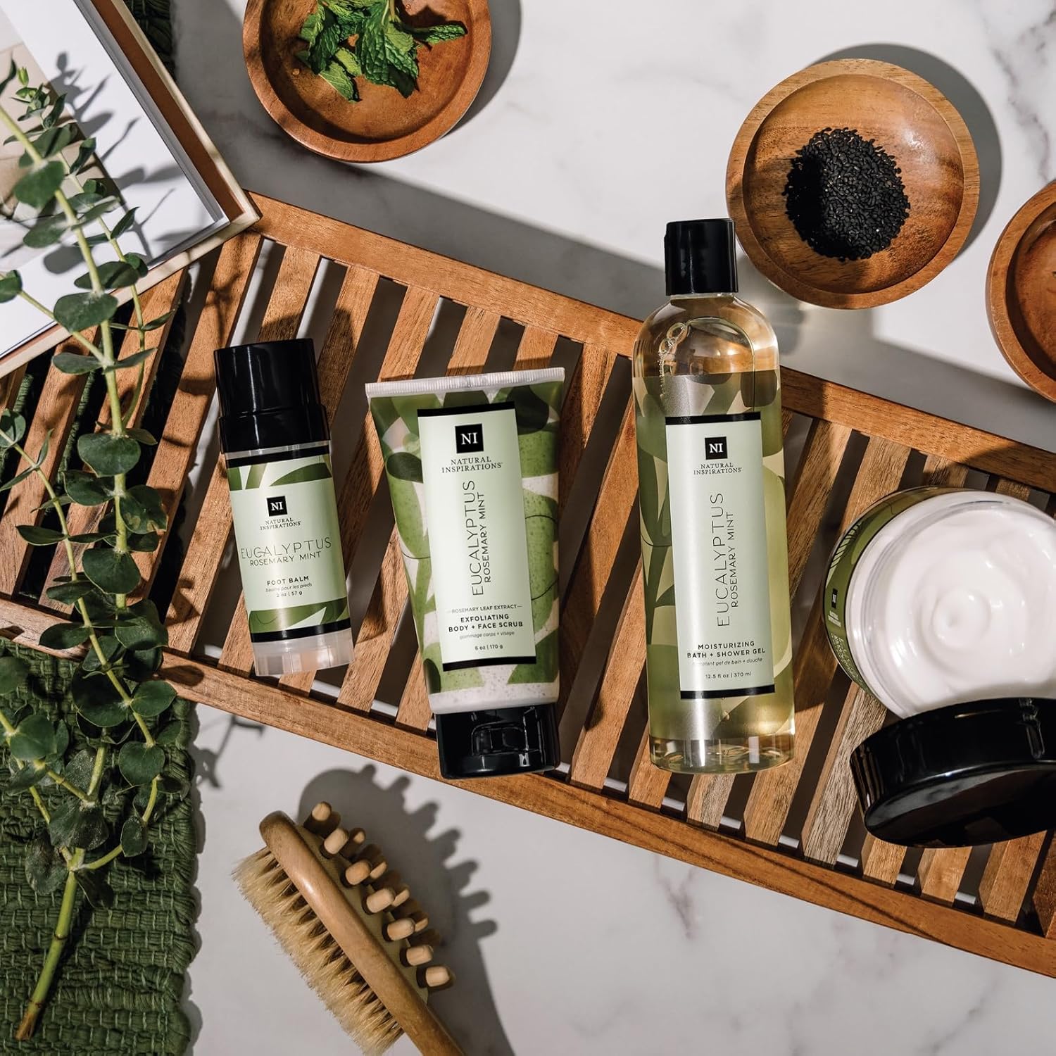 Natural Inspirations Eucalyptus Rosemary Mint Ultra-Healing Foot and Body Balm 2oz