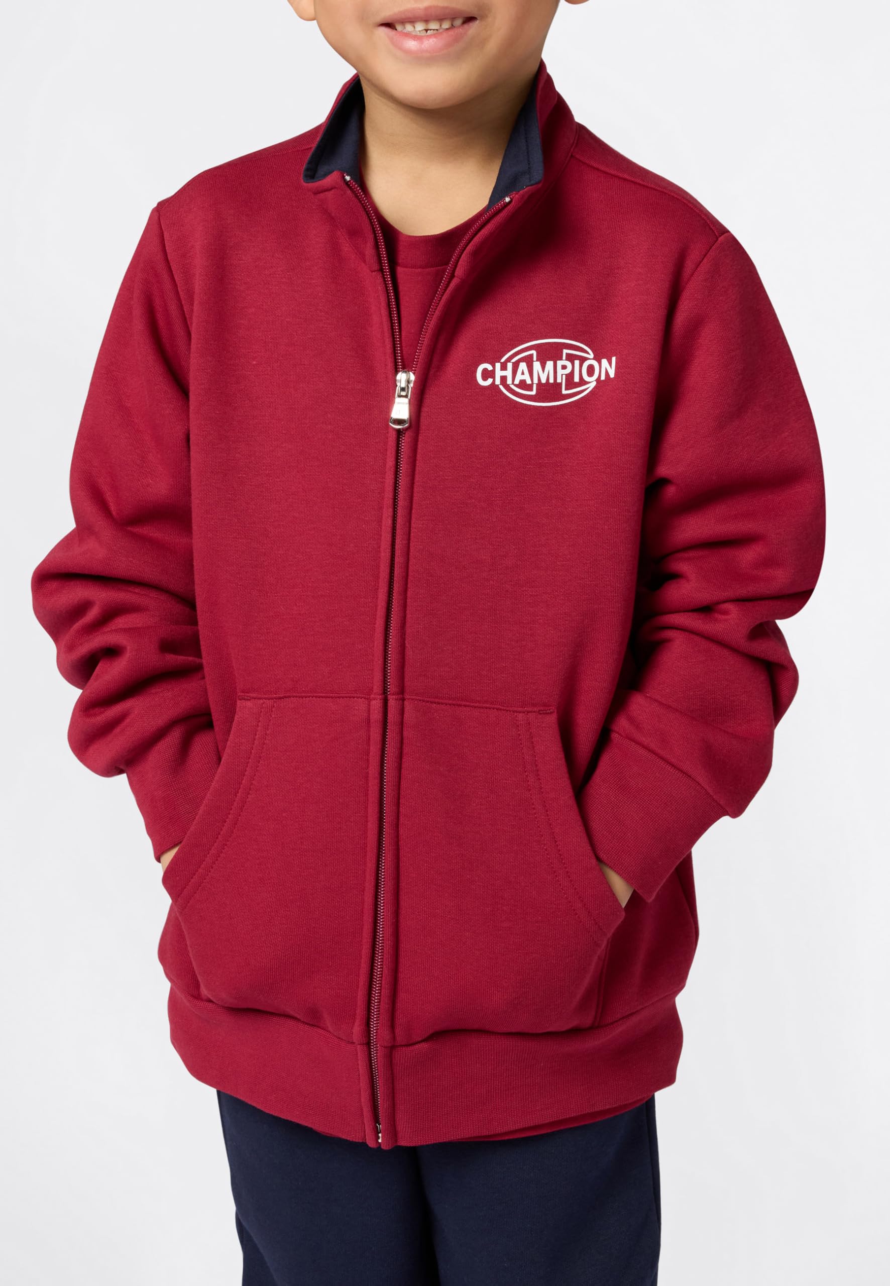 Champion Legacy Jungen Anzug mit Kapuze und durchgehendem Reißverschluss – Bild 2