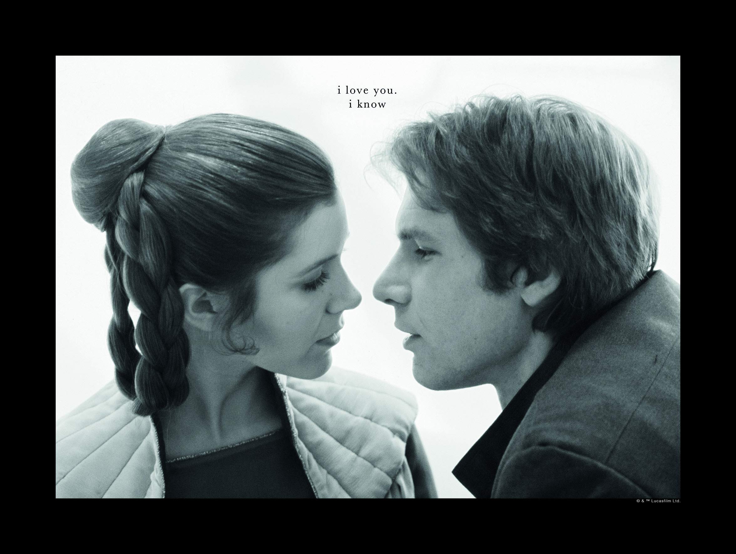 Komar Wall Picture Star Wars Classic Leia Han Love Children's Room Decoration Art Print without Frame WB124-40 x 30 cm Size 40 x 30 cm (Width x Height) Multi-Coloured