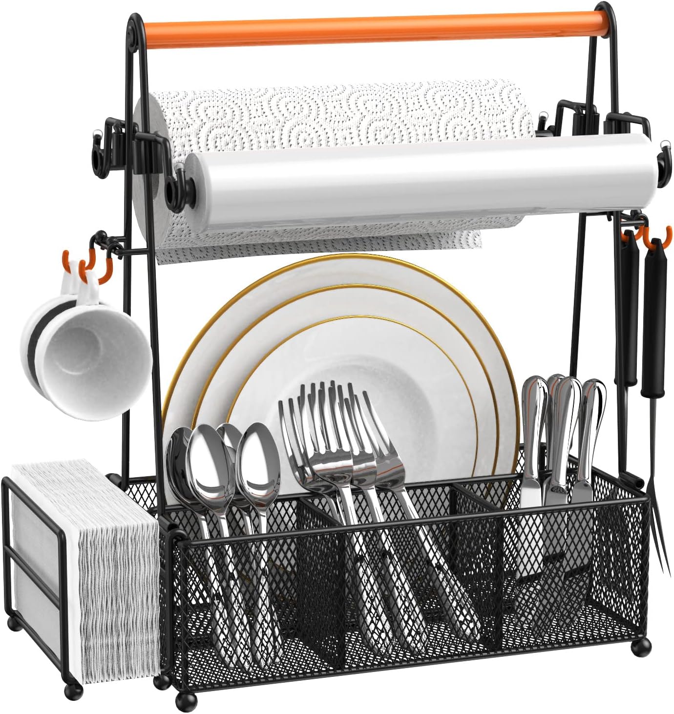 PHINOX Utensil Caddy, Silverware Caddy Condiment Caddy, Utensil Holder