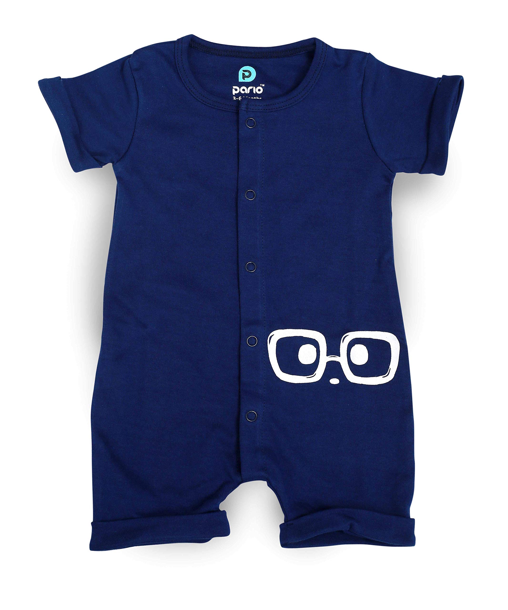 Pario Unisex Bodysuits for Baby Boys and Girls Under 300 (3-6 Months, Blue)