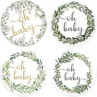 Vista 19 de Calcomanías de agradecimiento para baby shower, juego de 80 calcomanías de agradecimiento por venir, calcomanías preimpresas para despedida