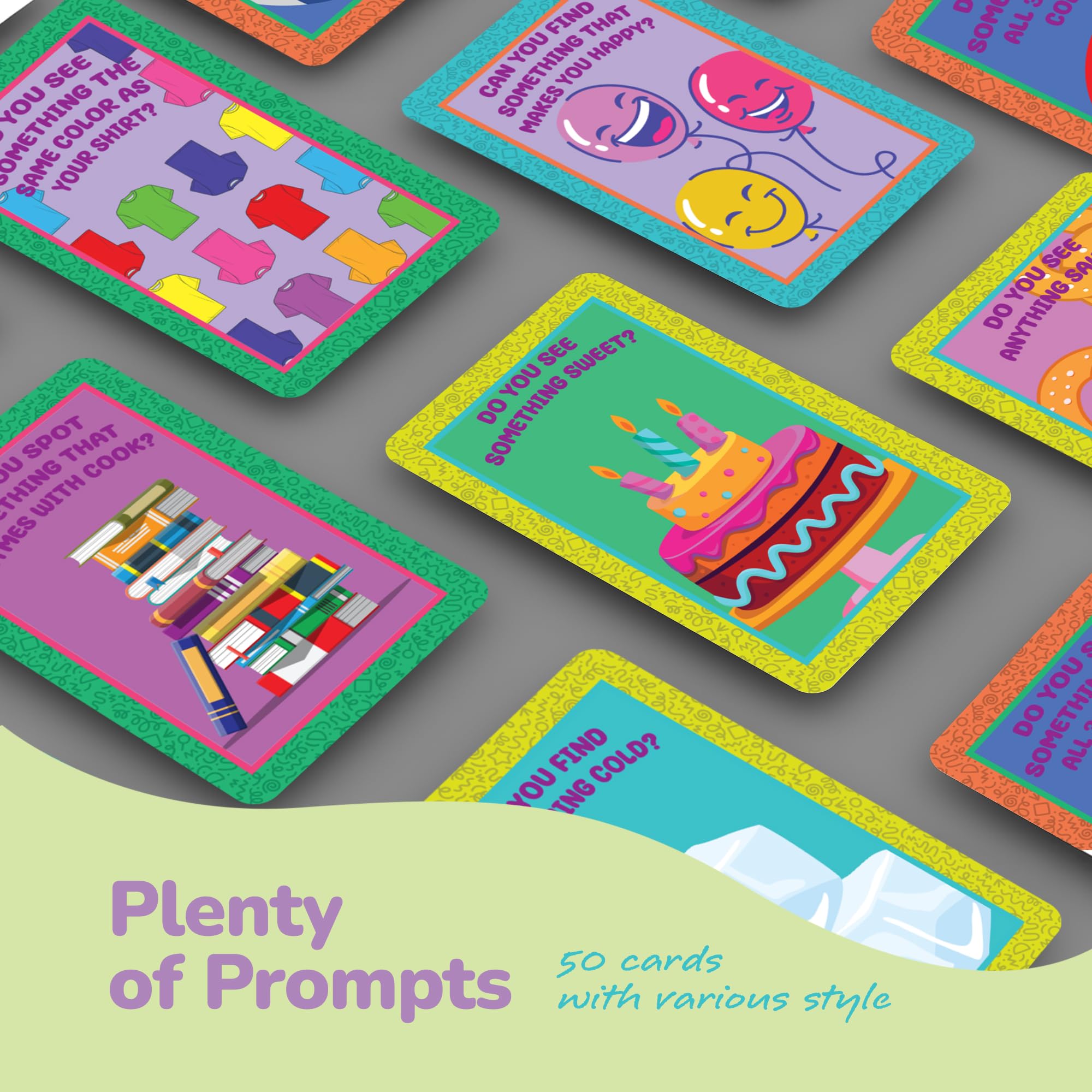 ArtCreativity Scavenger Hunt for Kids (Indoor/Outdoor) - 50 Cards in Sturdy Box - Seek and Find Road Trip Games - Car Activities for Kids - Travel-Friendly Bag - Indoor Scavenger Hunt Game - Image 3