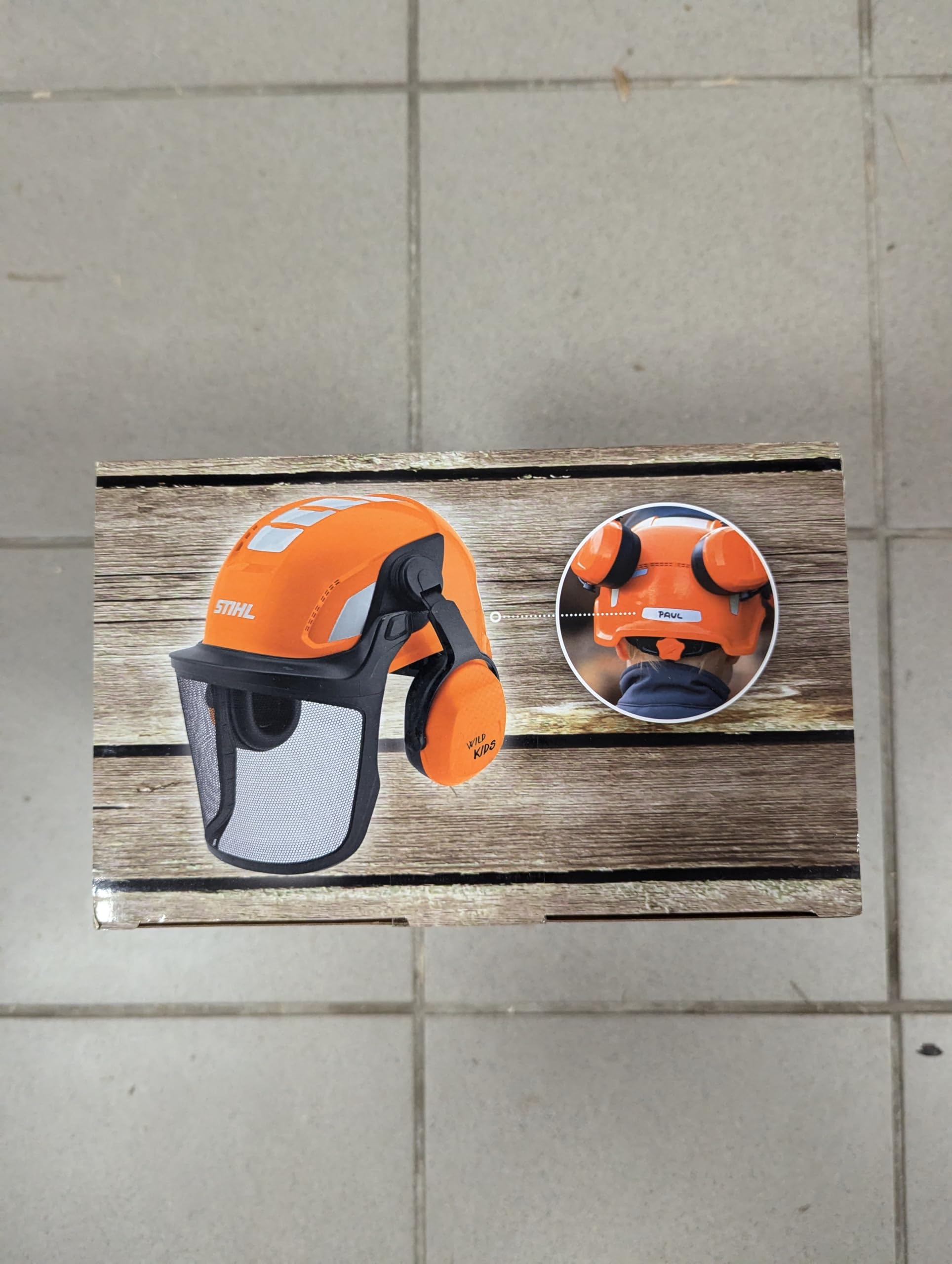 Stihl Unisex - Bambini Helmset für Kinder Cappello, Giocattolo Not Applicable, Orange, Einheitsgröße