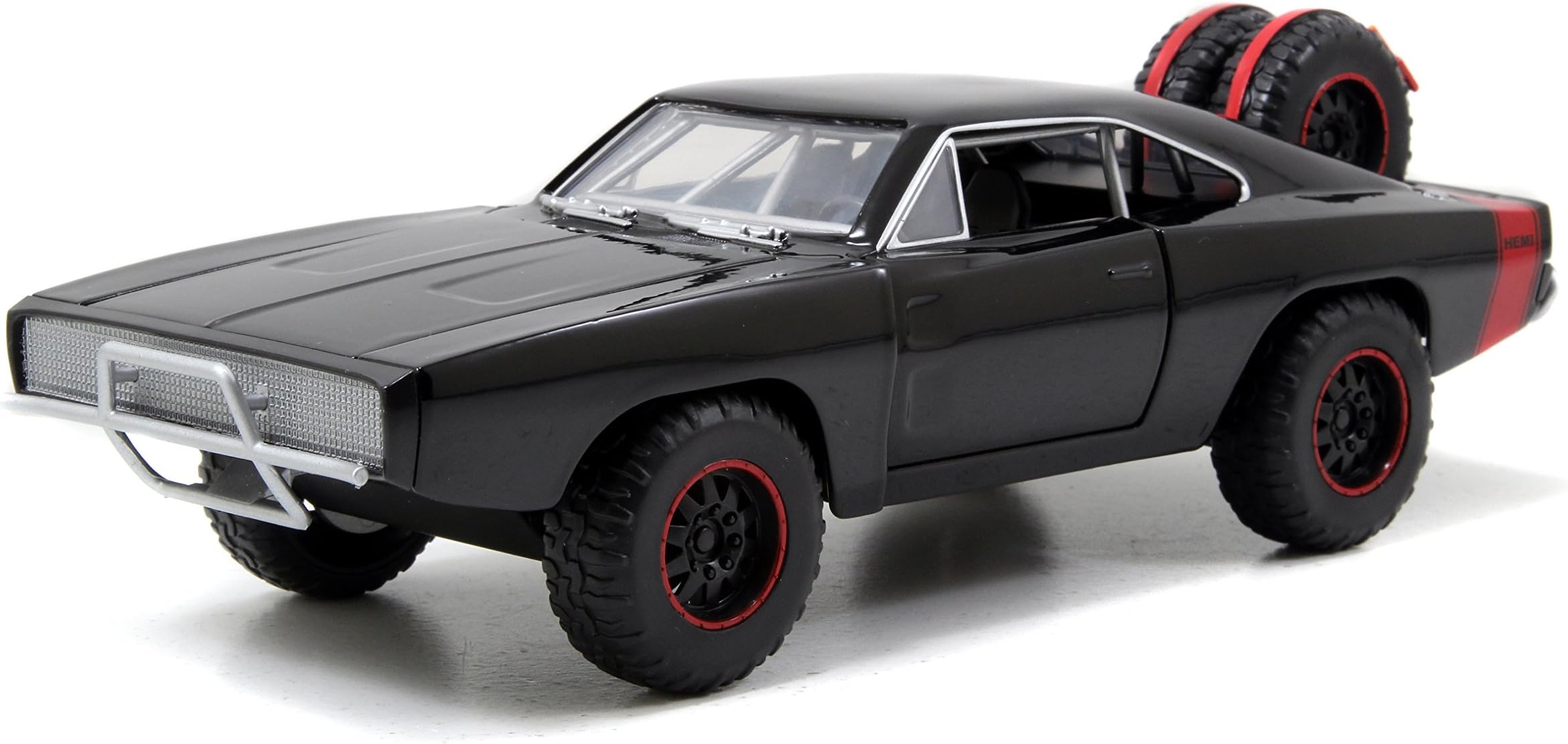 Jada Toys Fast & Furious 1:24 Diecast 1970 Dodge Charger Off Road, Black