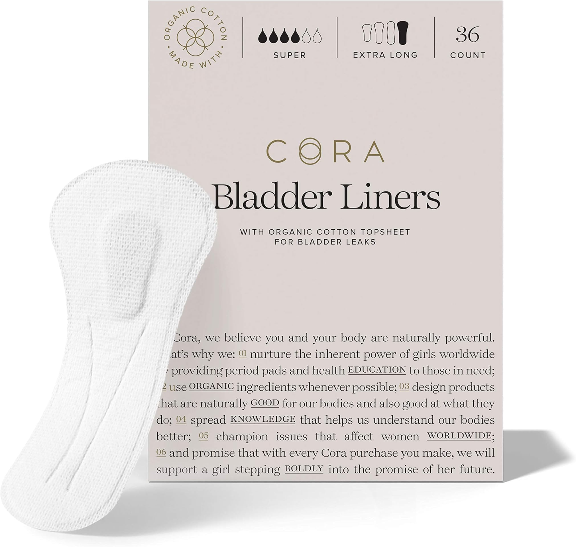 Cora Bladder Pads + Liners