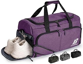 Men's Women's Sports Bag Travel Bag Fitness Gym Bag with Shoes Compartment and Wet Pocket Gym Weekend Duffle Bag for Gym Sport Travel