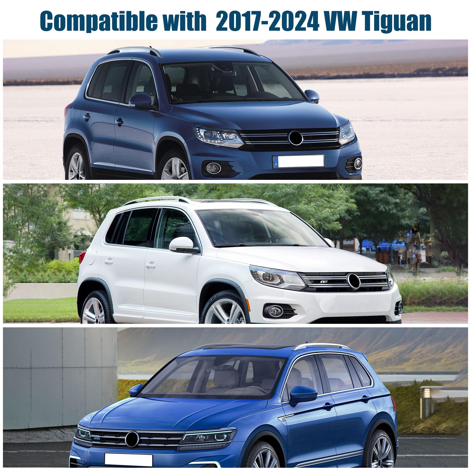 3PCS Sonnenschutz Auto Frontscheibe für 2017-2024 VW Tiguan SWB