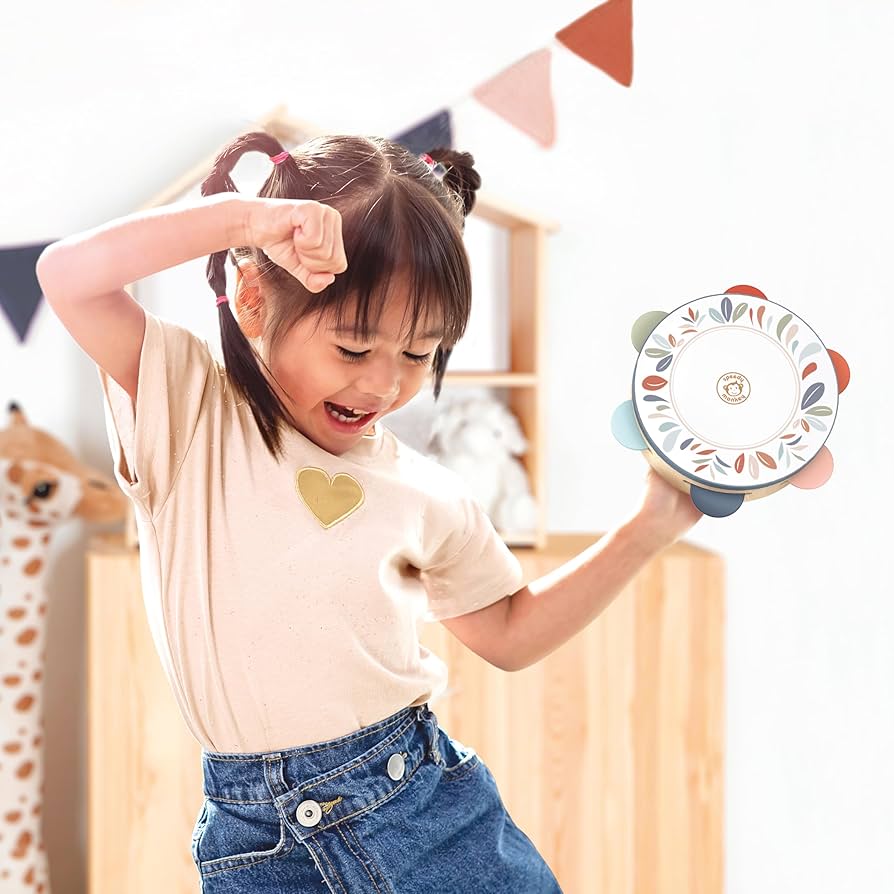 ⑦ スマイル 様 tambourine Amazon.com: Speedy Monkey 7 Inch Kids Wooden Tambourine with