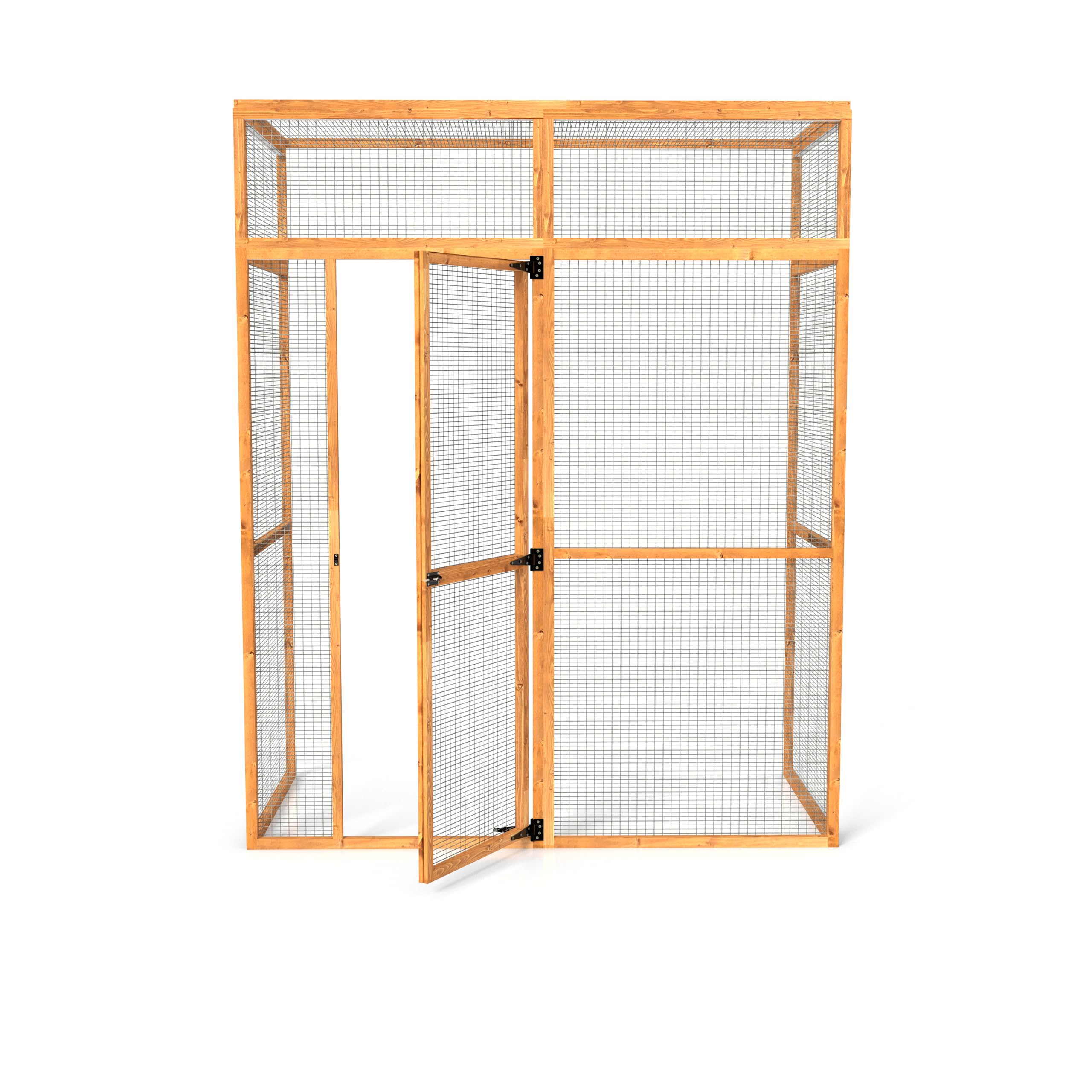 The Hutch Company 3 Sided Wingham Catio & Playpen – Outdoor Cat Enclosures, Shelves, Ramps & Accessories | Safe Outdoor Play for Cats 12 Different Sizes to suit all Homes (6ft│3ft│7.2ft) — view 7