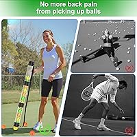 Vista 4 de Pickleball Ball Retriever & Ball Hopper Storage con correa Pickle Balls Tubo Pickup