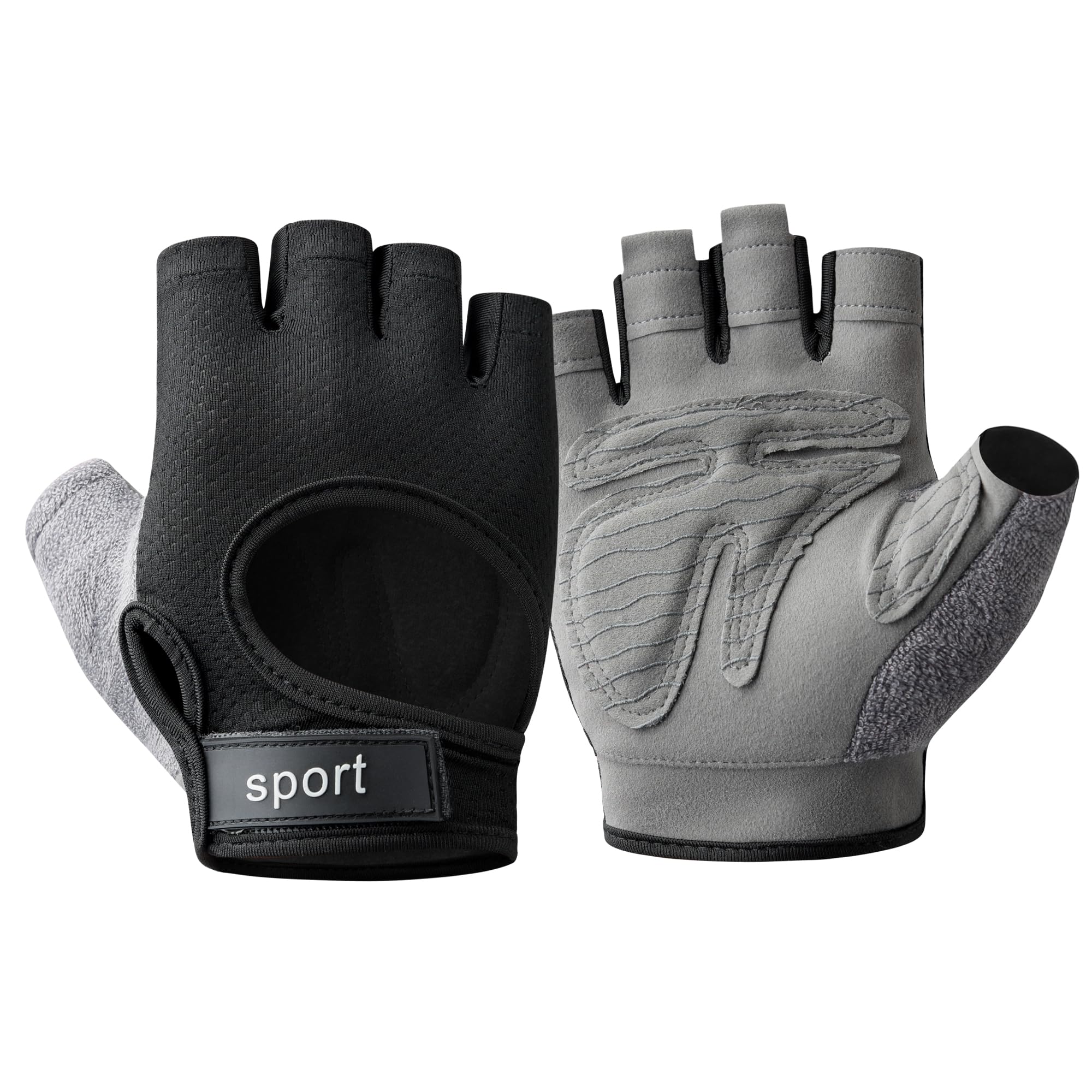 YIDATIKER Weight Lifting Gloves for Women and Men, Protect Hands Reduce Wrist Pressure for Gym, Workout, and Cycling(Black,XL)