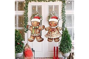Enliven Your Xmas Decor with Gingerbread Hanging Signs