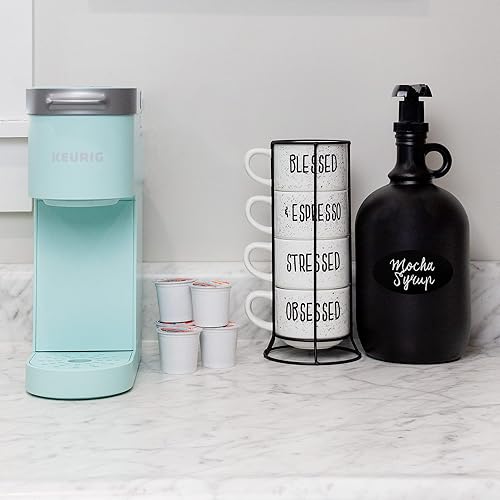 Miniatura 2 de Darware Botella dispensadora de bomba de vidrio de medio galón (negro), jarra de 64 onzas con bomba para salsas, jarabes, jabones y más