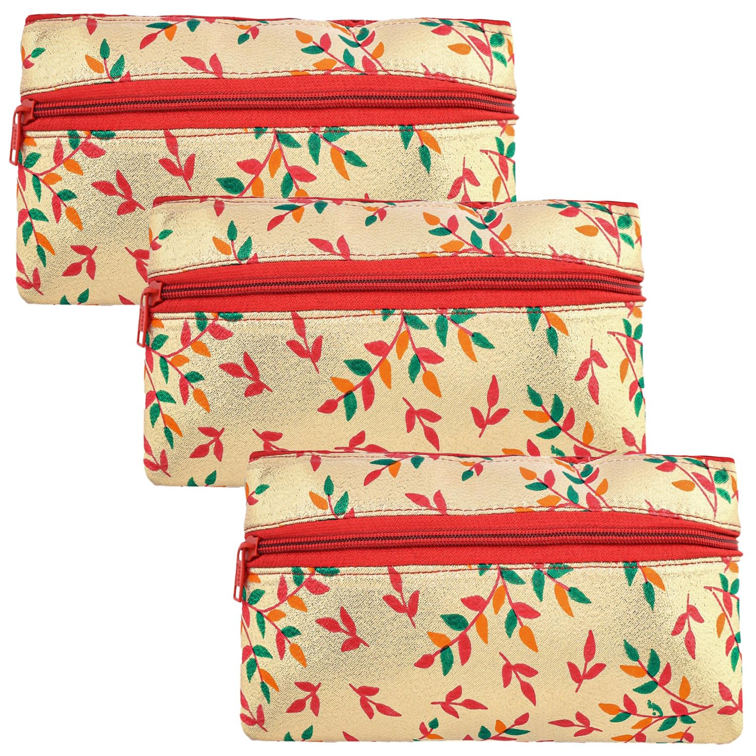Kuber Industries Clutch Purse | Traditional Hand Purse | Silk Shagun Hand Bag | Gifts Hand Purse | Hand Wallet Clutch | Ladies Hand Bag | Shining Leaf Chain Purse | Pack of 3 | Golden (B0CQTBPWJH) Amazon Price History, Amazon Price Tracker