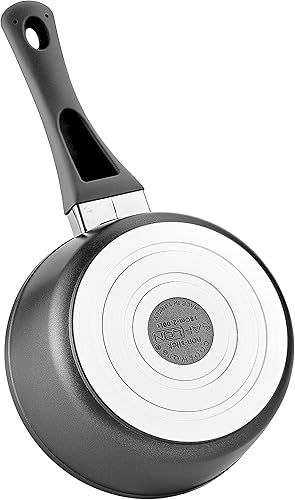 Miniatura 2 de Sartén antiadherente de titanio de 2 cuartos de galón con tapa de vidrio de aluminio forjado con revestimiento libre de PFOA