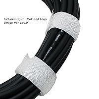 Vista 7 de GLS Audio Cables de conexión de 25 pies – XLR macho a cables TRS negros de 1/4 pulgadas – Cable de serpiente equilibrado de 25 pies
