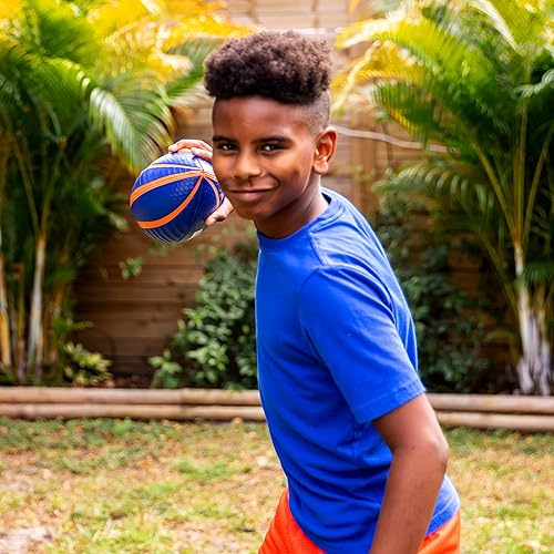 Miniatura 6 de NERF Spiral Grip Football - Junior and Mini Sizes - Patented Spacelace for Ultimate Spirals - Machine Stitched Construction - Pump Included