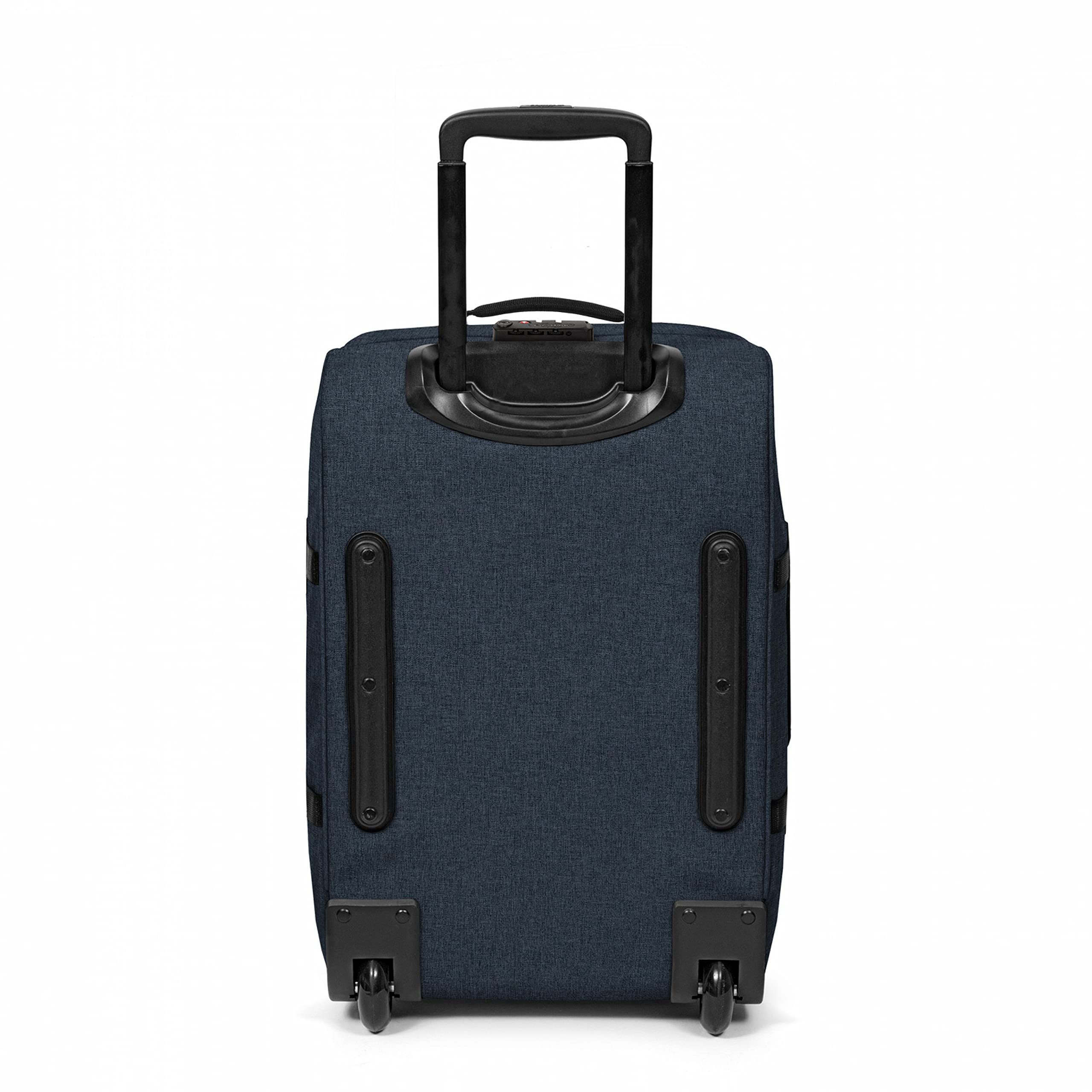 Eastpak Tranverz S Trolley Cabina 42L (51 x 32,5 x 24 cm), valigia bagaglio a mano con ruote, resistente e leggera, doppio scomparto, manico telescopico e TSA lock - TRIPLE DENIM