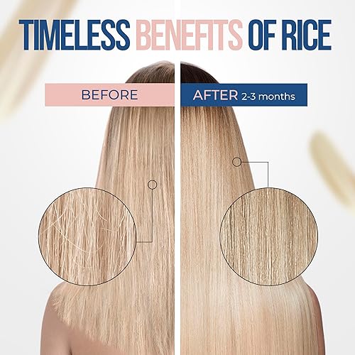 Miniatura 6 de Barra de champú de agua de arroz para el crecimiento del cabello, proteína clarificante sólida fermentada natural, jabón orgánico vegano con coco,