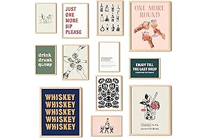 97 Decor Bar Cart Posters - Vintage Drink Posters, Retro Bar Wall...