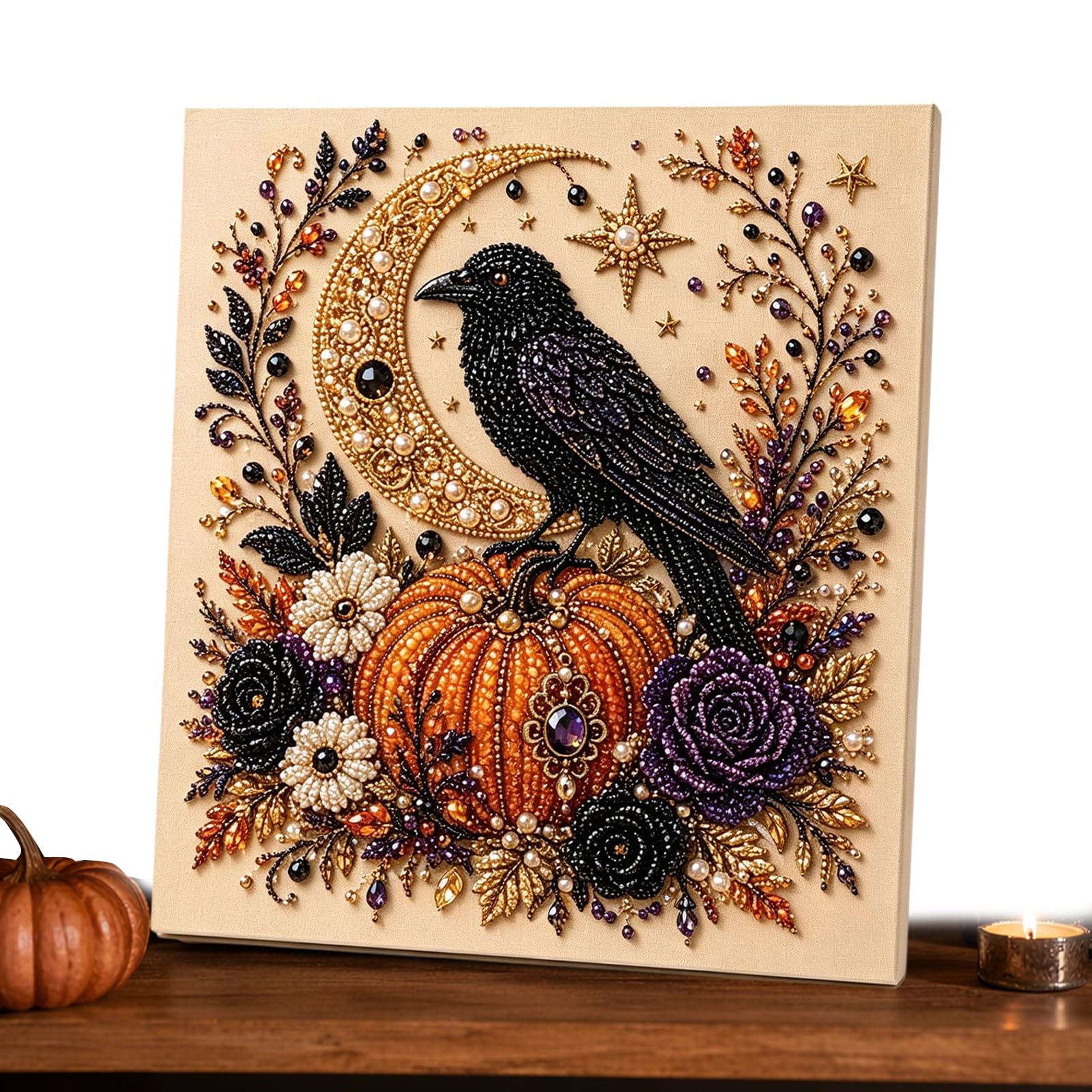 Bird ​Halloween Pearl Diamond Painting Set, Creative Craft Kit For Adults