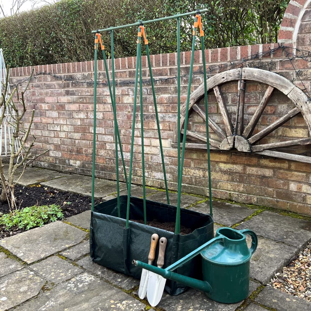 Tomato Planter Tomato Cage Climbing Vegetable Plant Support Frame & Planter Bag for Patio Balcony Garden Growing