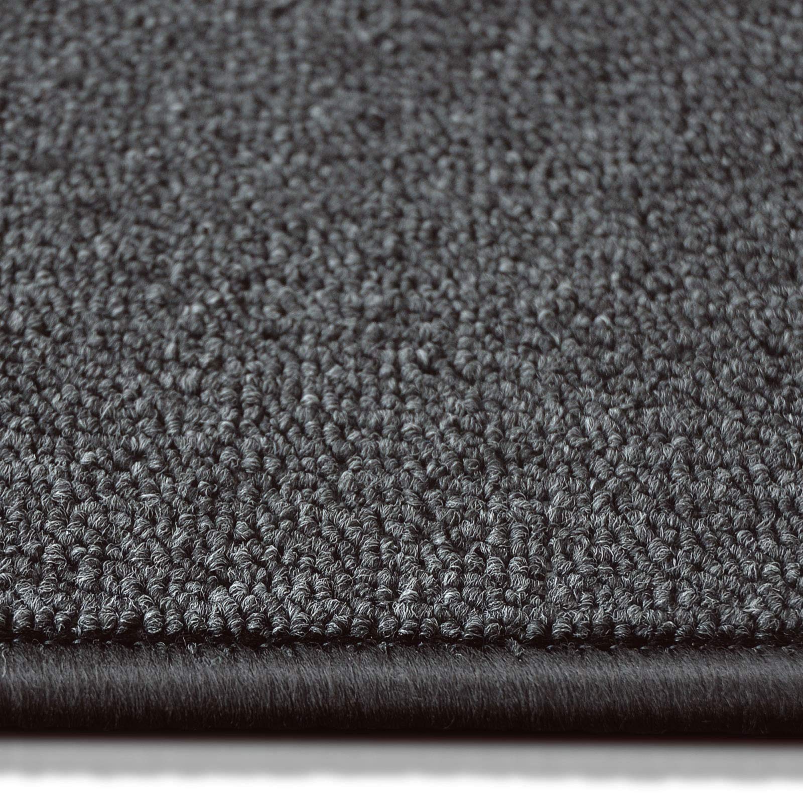 Floordirekt Teppich London | Wohnteppich oder Läufer für Küche, Flur und Wohnraum | Strapazierfähig & pflegeleicht | 11 Farben & viele Größen (200 x 200 cm, Anthrazit 77)