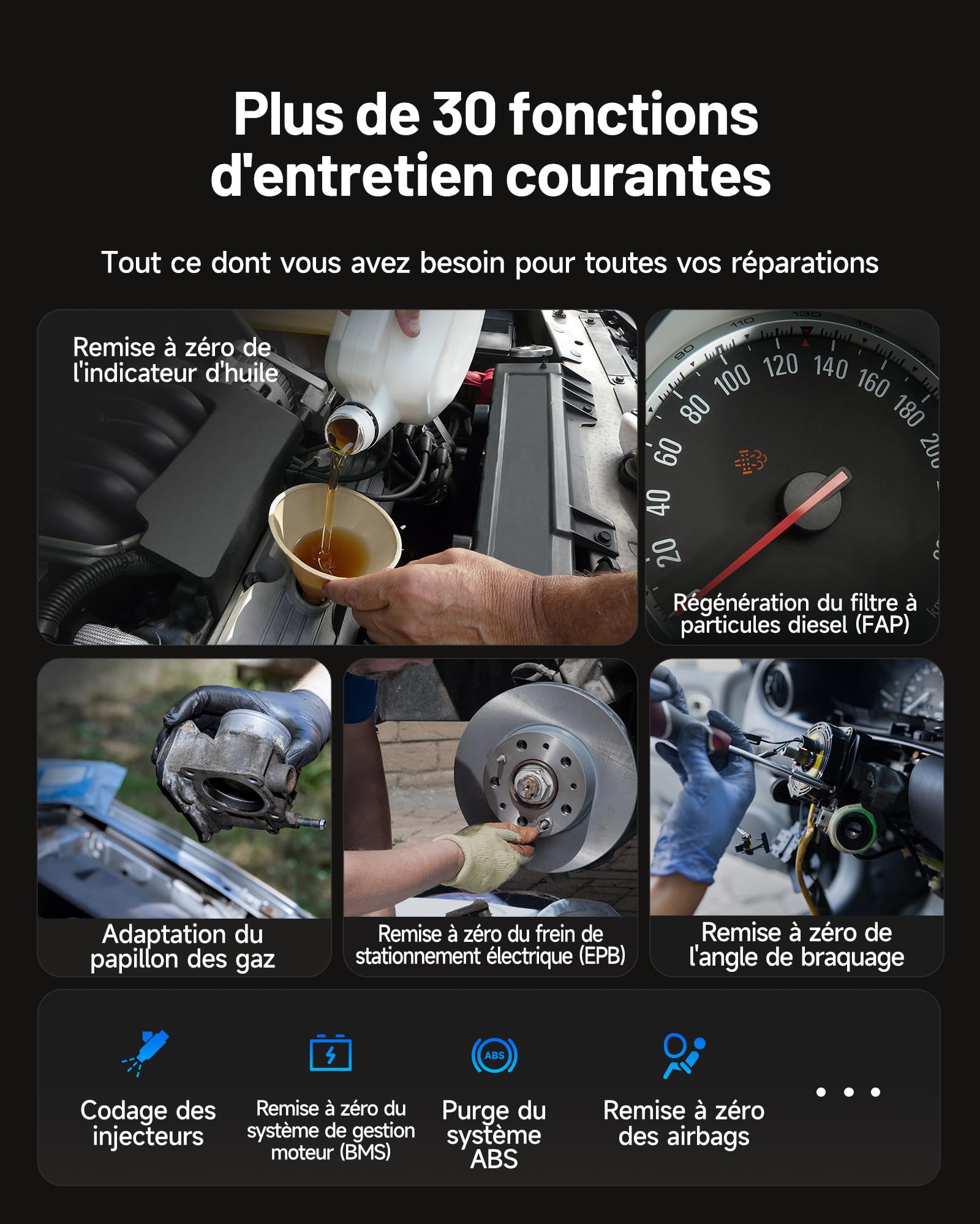 TOPDON TopScan Master Valise Diagnostic Auto Bluetooth, Assistant IA OBD2 Diagnostic Voiture Multimarque Bidirectionnel avec Test Actif, 30+ Services d'entretien, Can-FD&DoIP, FCA Renault SGW