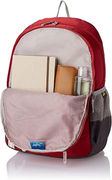 Skybags Brat Unisex Daypack Backpack, Red, One Size