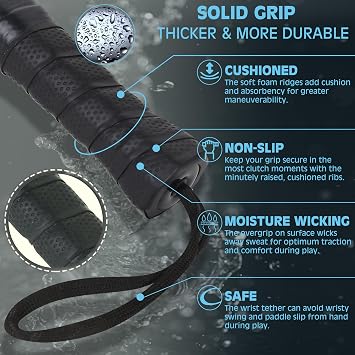SportsBlue Carbon Surface Padel Racket - Pro-Series Tennis Paddle Racket - All Pala Padels Racquets