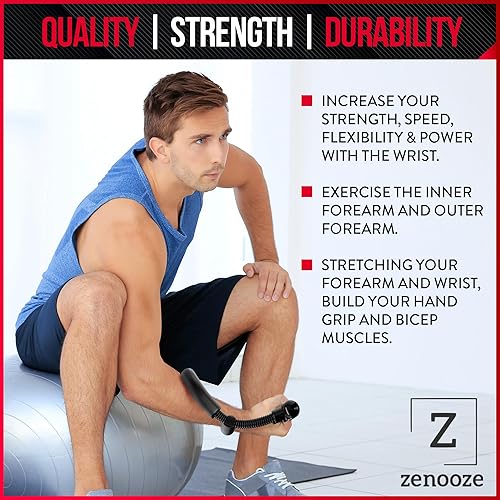 Miniatura 4 de Fortalecedor de muñeca: fortalecedor de muñeca ajustable, mejora tu agarre con fortalecedor de muñeca y antebrazo, entrenador de muñeca diseñado