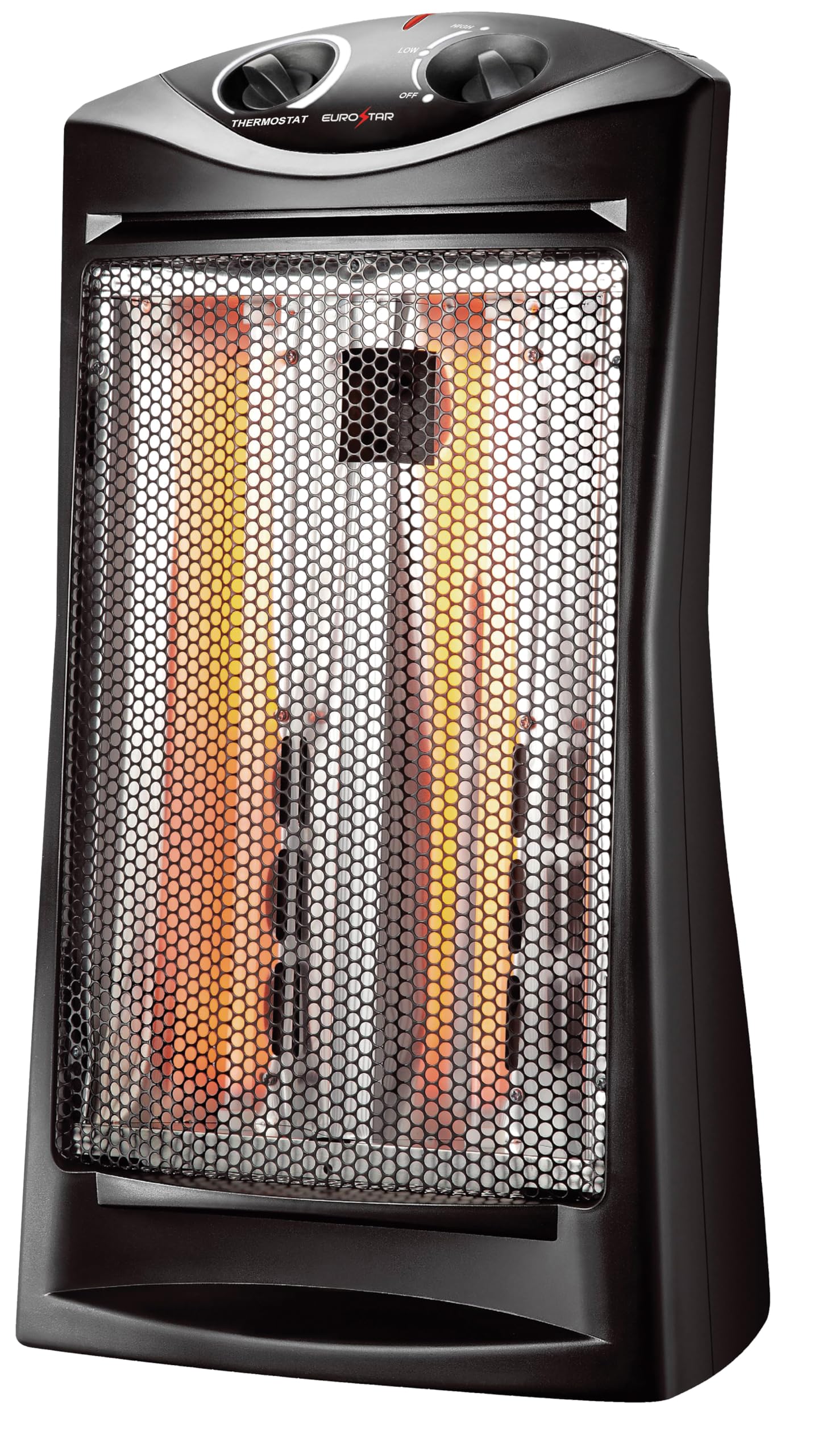 EUROSTAR HQH341BK Infrared Quartz Heater, Black