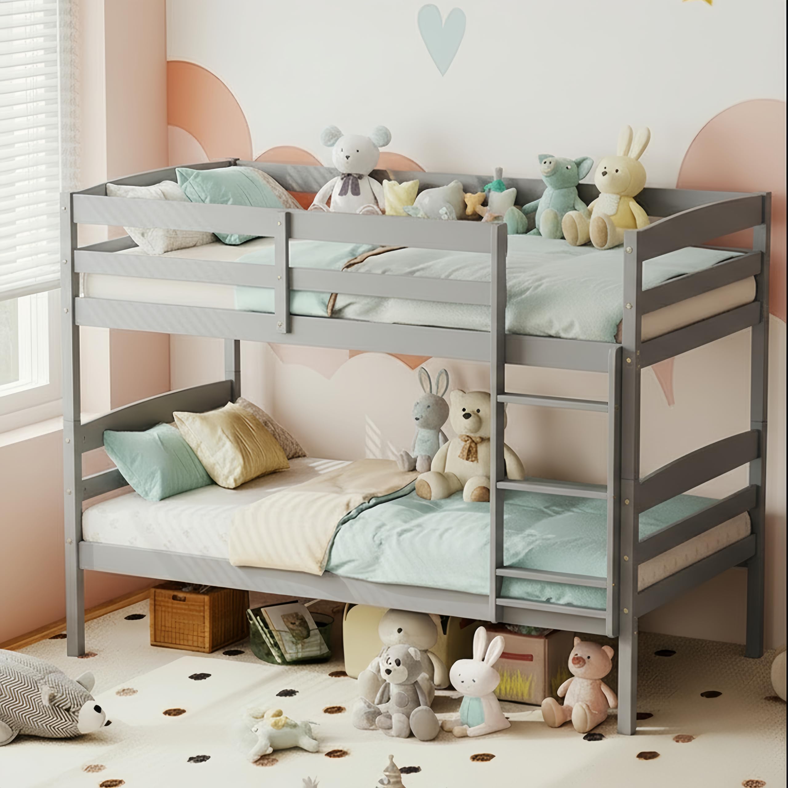 KOMFOTT Convertible Twin Over Twin Bunk
