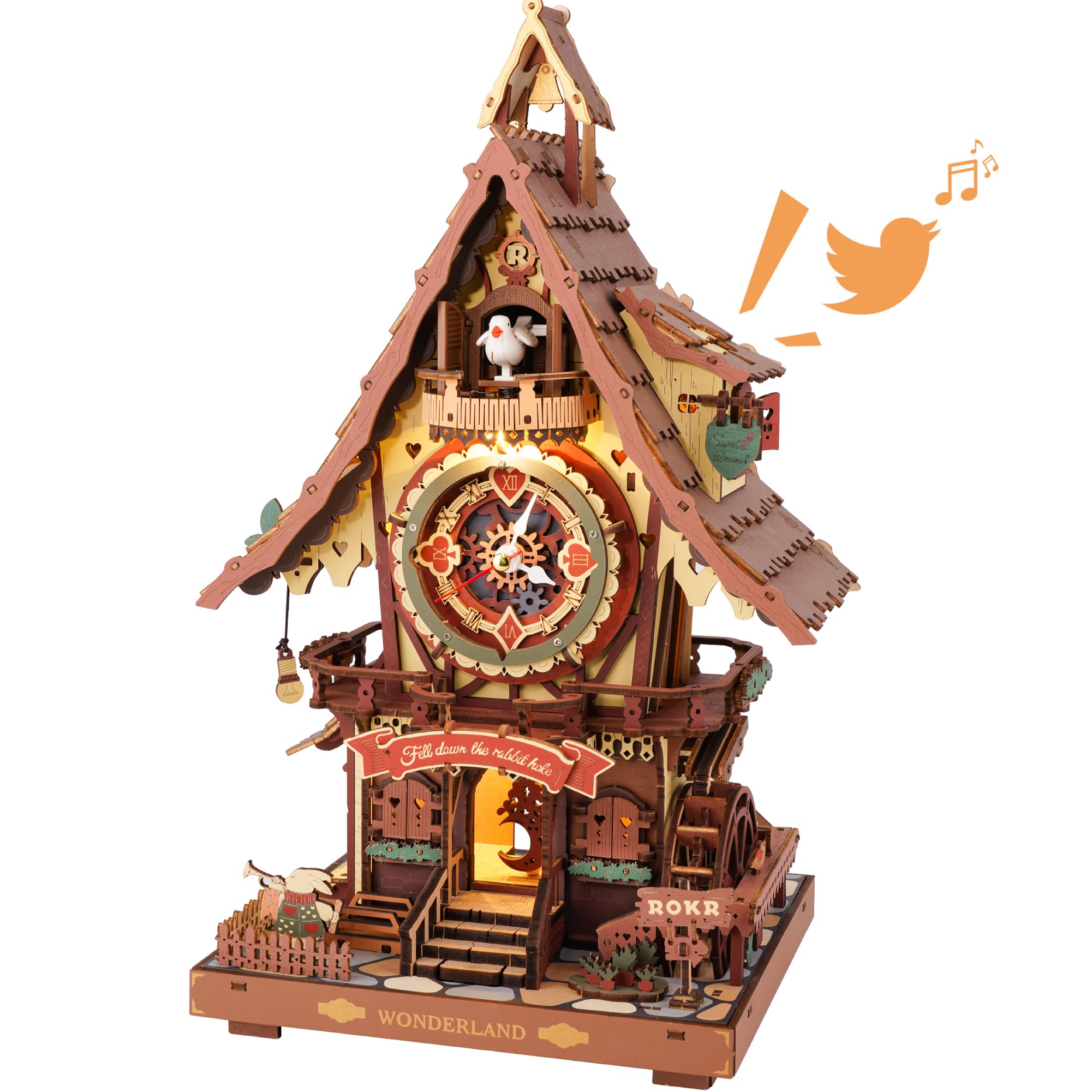 ROKR Cuckoo Clock 3D Wooden Puzzle