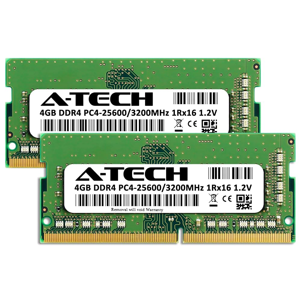 rihae5972(Tタイプ) A-Tech 8GB DDR4 3200 MHz SODIMM PC4-25600 (PC4-3200AA) CL22