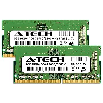 A-Tech 8GB (2x4GB) DDR4 3200 MHz SODIMM PC4-25600 (PC4