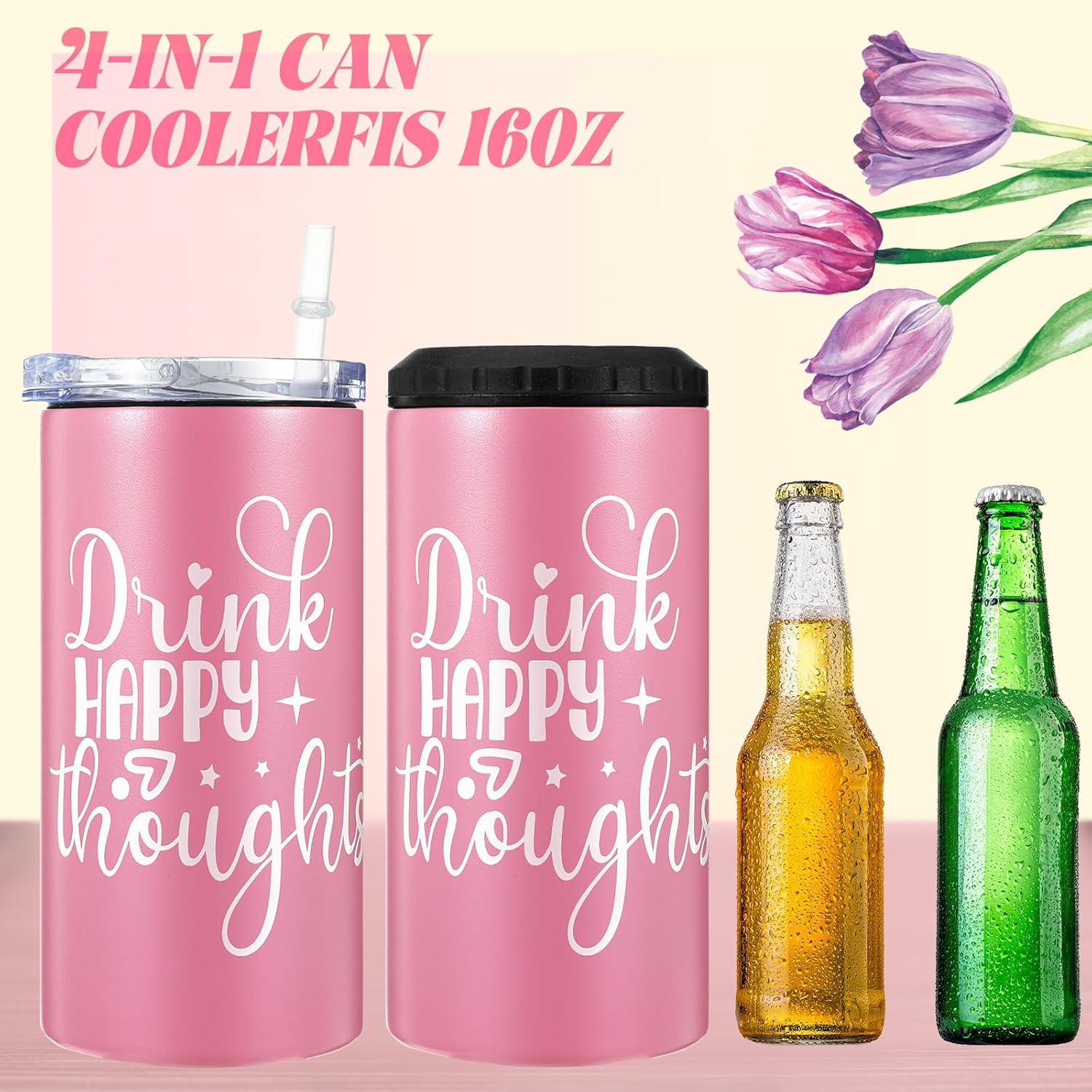 Zopeal Valentine's Day Appreciation Gifts Set for Women 10 Pcs Self Care Gift Feel Better Soon Gifts Package with Tote Bag Makeup Bag Sock Tumbler Flower Gloves Candle Blanket Eye Mask for Mom Wife - Image 4