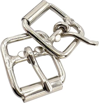 by M&M 3503 Pk2 Nickel Plated Beak Buckles - Super Heavy Duty Interactive Bird Toys, Shiny Durable Finish, Interesting Moving Design, Long Lasting Thick Parts, Versatile