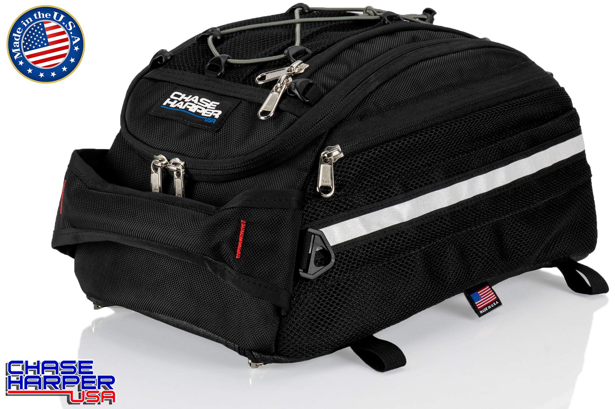 Chase Harper USA5400 CR2 Tail Trunk- Water-Resistant, Tear-Resistant, Industrial Grade Ballistic Nylon - Universal Fit Adjustable Bungee Mounting System
