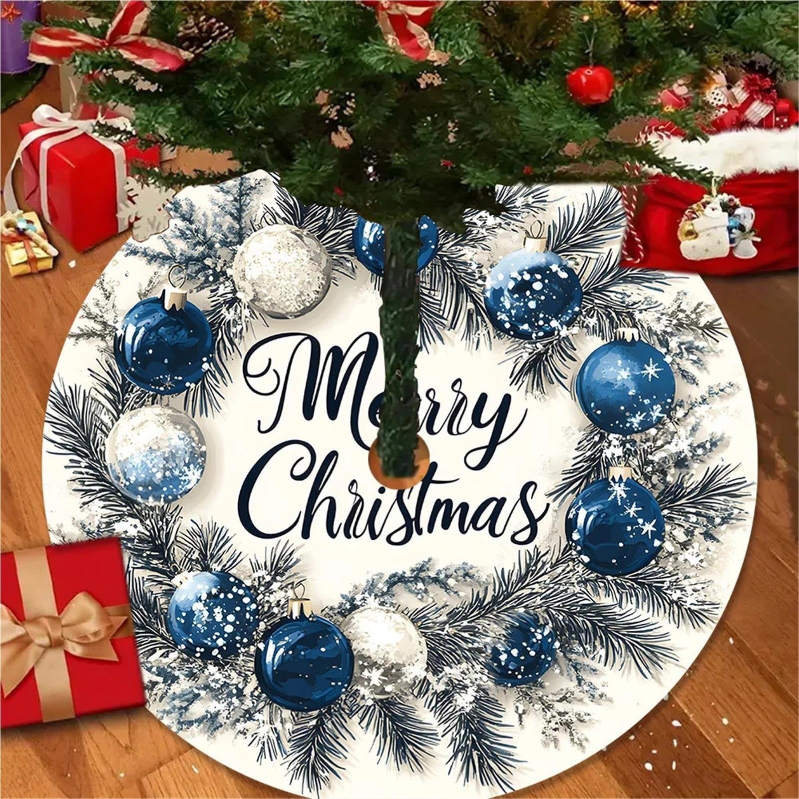 Copri Albero Gonna blu for albero di Natale