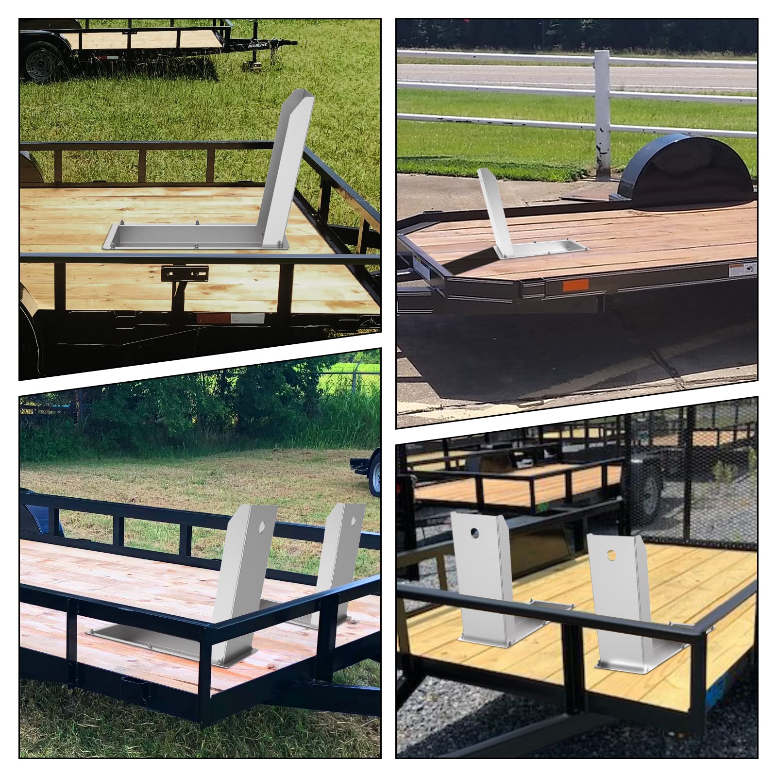 FAMIWIN Recessed Motorcycle Wheel Chocks for 24" Wheels, 1500 lbs