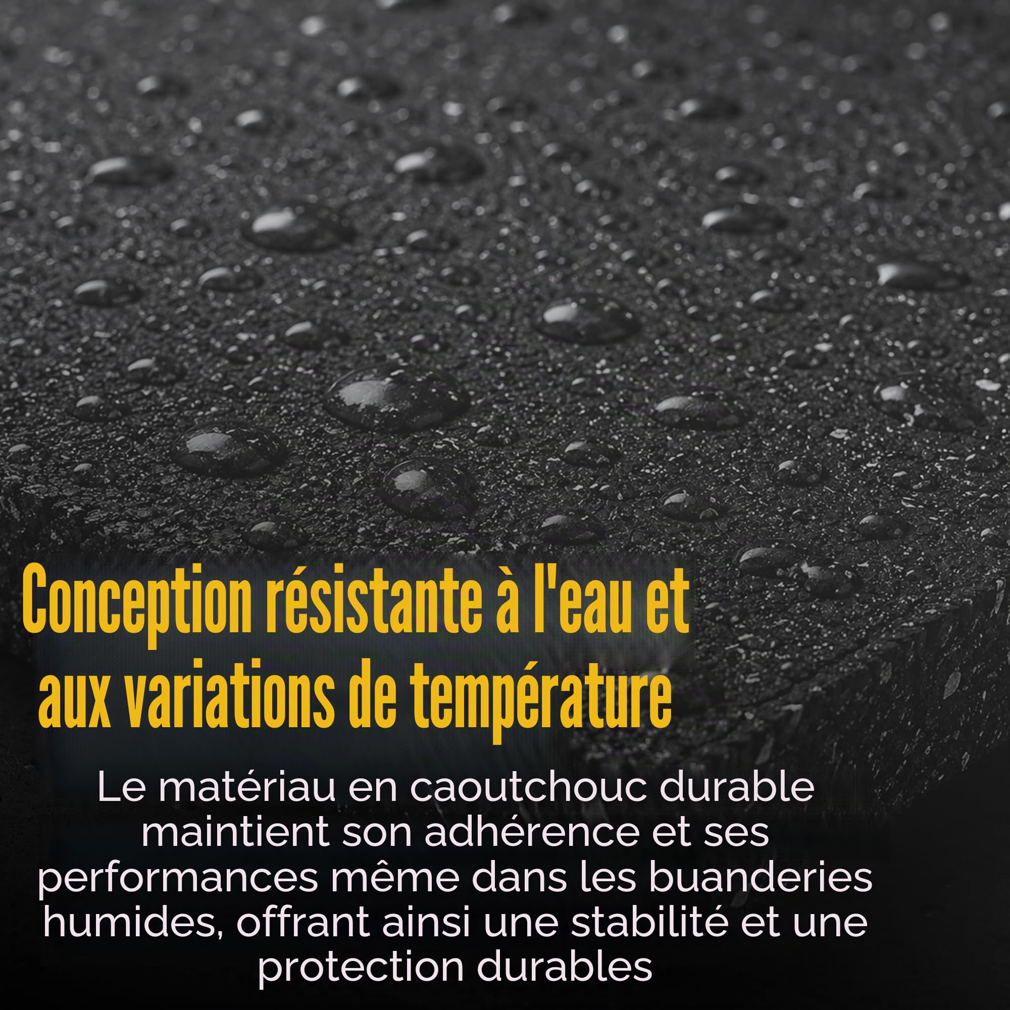 Mario 10 Tapis Anti-Vibration pour Machine à Laver 60 x 60 cm 60x60x1.5 Noir