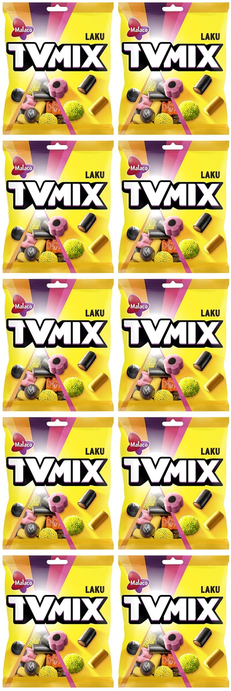 Cloetta Malaco TV MIX Laku Pegajoso 10 Packs of 325g
