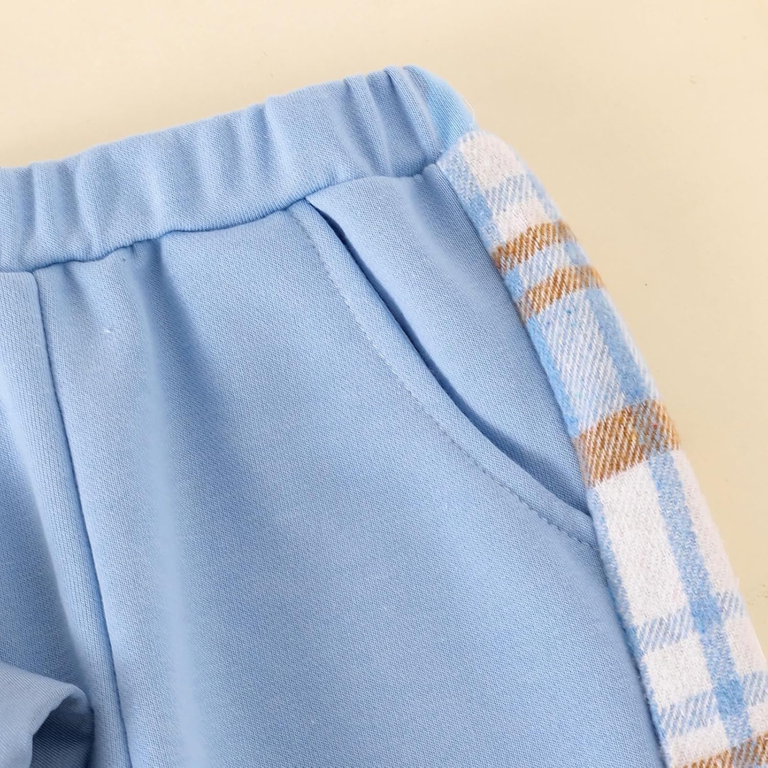 Boy Clothes Fall Winter Outfits Long Sleeve Plaid Patchwork Button Down Shirt + Casual Pocket Sweatpants 5-14 Years - Image 6