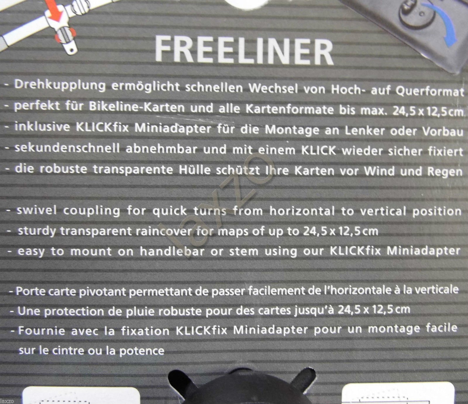 KlickFix Rixen Kaul Mini Porte-Carte avec Adaptateur AM 803 – Couleur Unique, Taille Unique