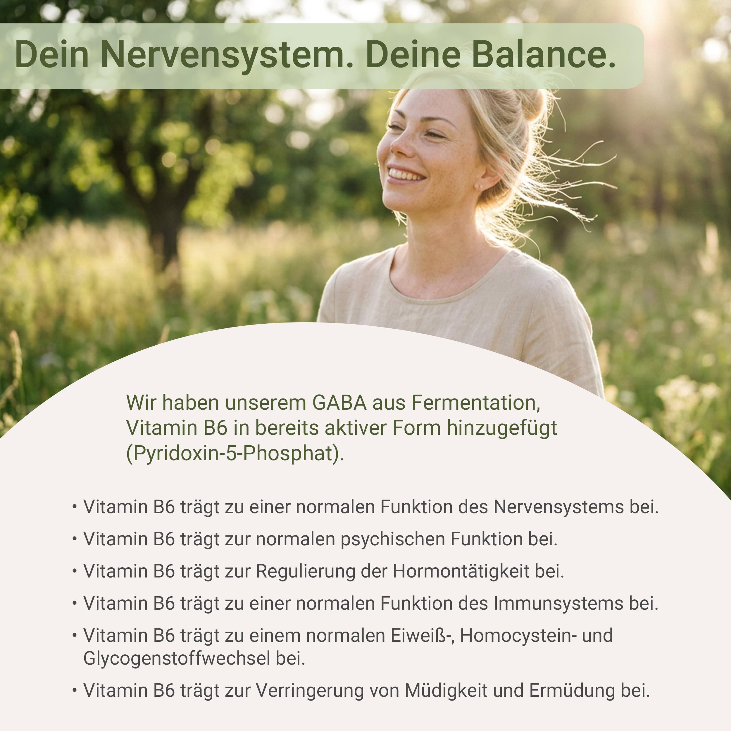 for you GABA + B6 180 Kapseln - Hochdosiertes Gaba aus Fermentation mit dem Lactobacillus hilgardii & bioaktivem Vitamin B6-500mg Gamma-Aminobuttersäure pro Kapsel & bioaktivem Vitamin B6