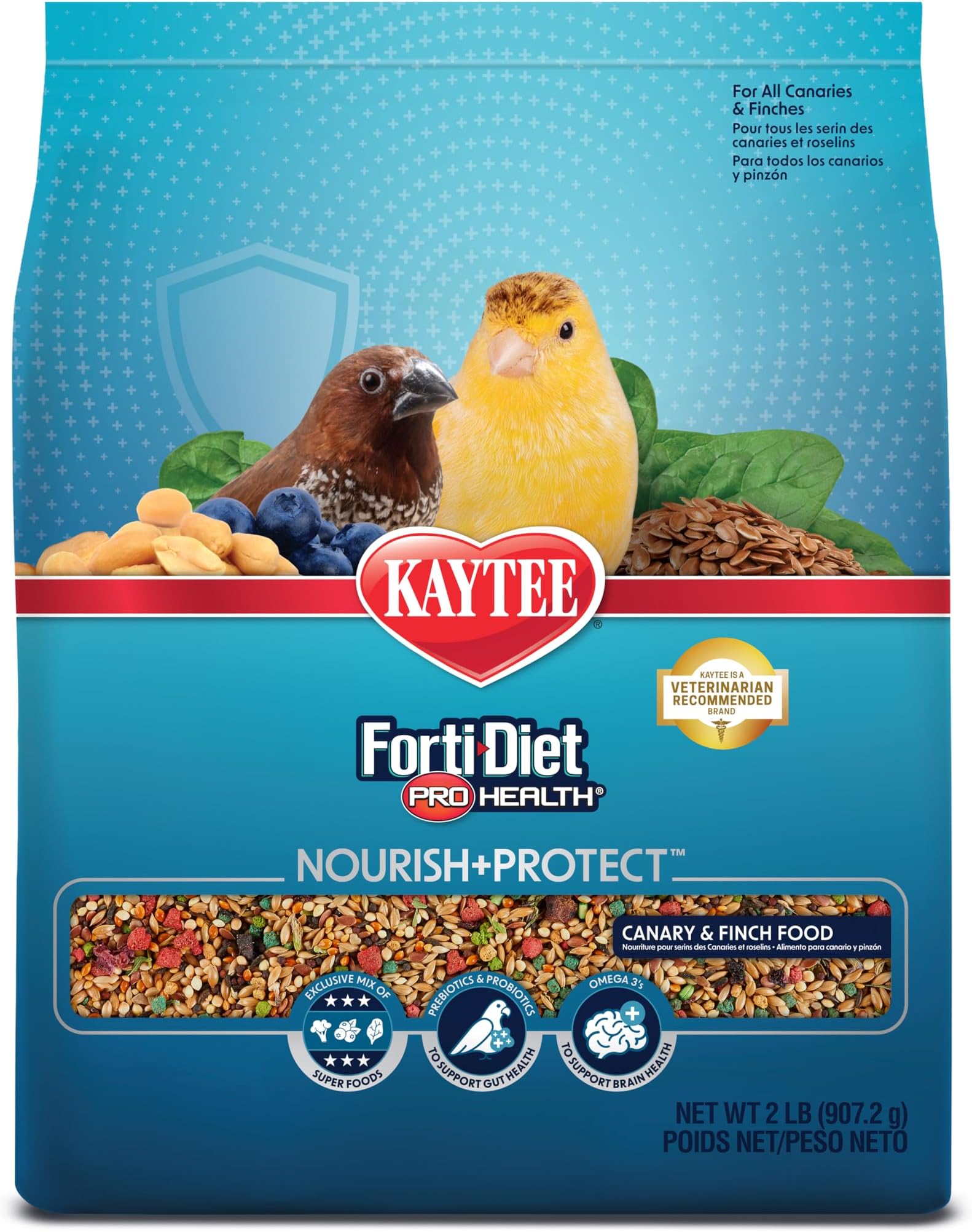 Kaytee Forti-Diet Pro Health Canary & Finch Food, 2 lb